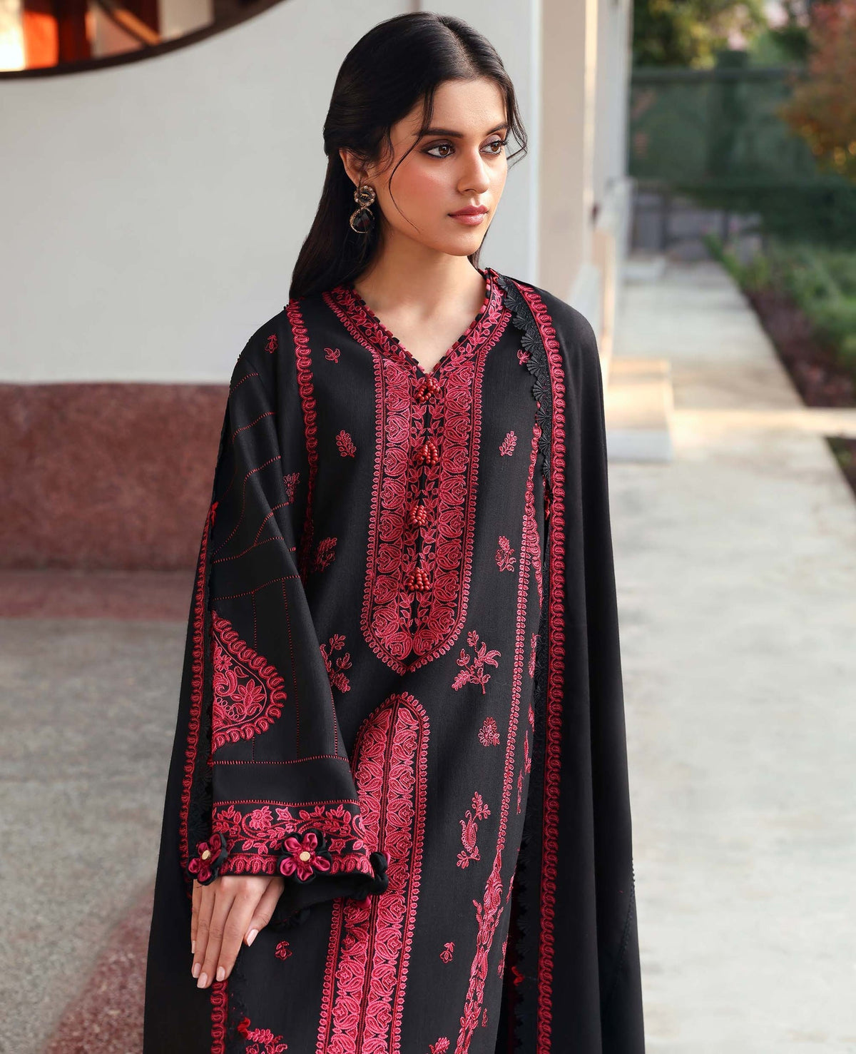 Republic Womenswear | Amaris Luxury Shawl 25 | Almira by Republic Womenswear - Designer Dress  - Type : Ladies Clothes - Available at Libayah - 100% Original 