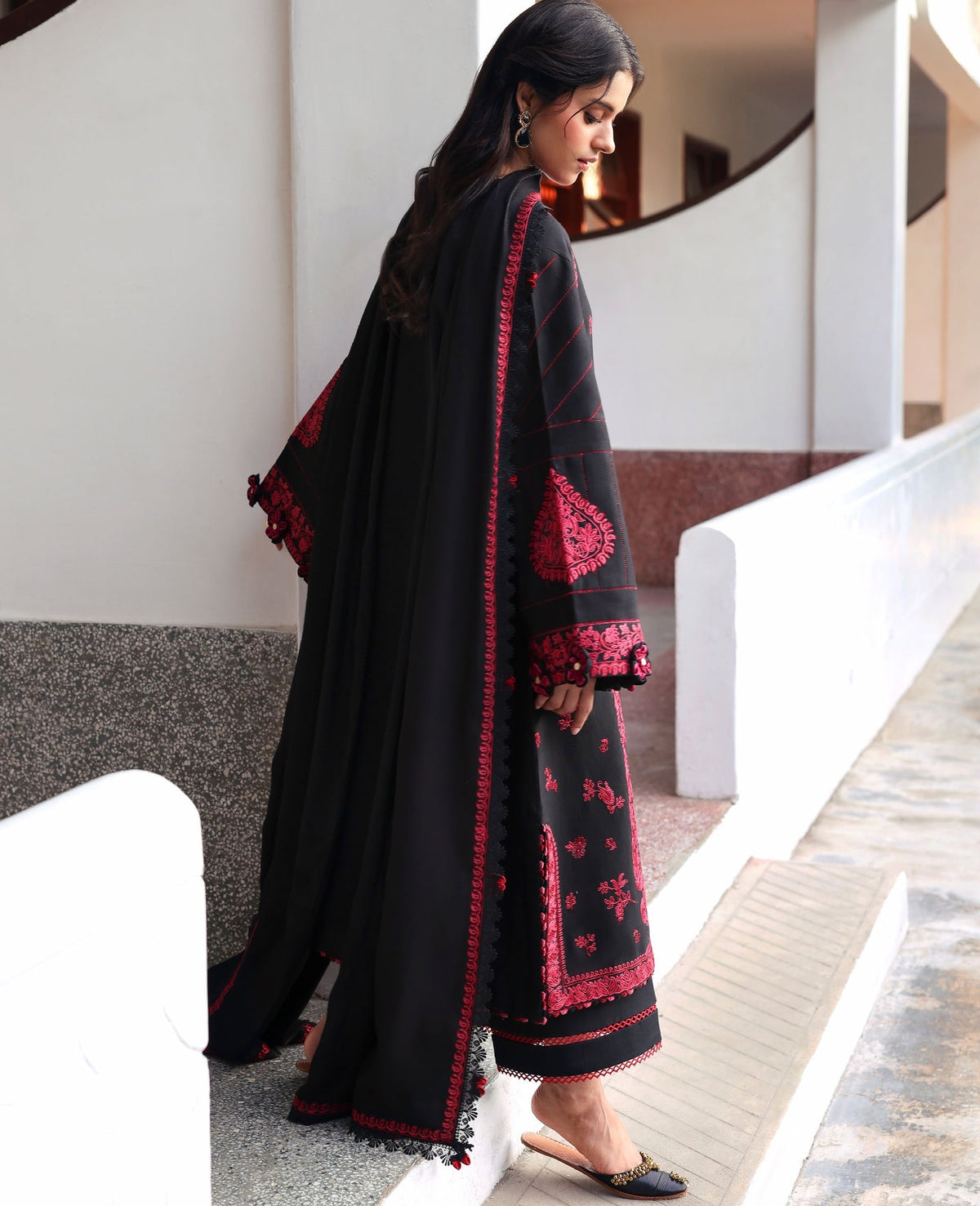 Republic Womenswear | Amaris Luxury Shawl 25 | Almira by Republic Womenswear - Designer Dress  - Type : Ladies Clothes - Available at Libayah - 100% Original 