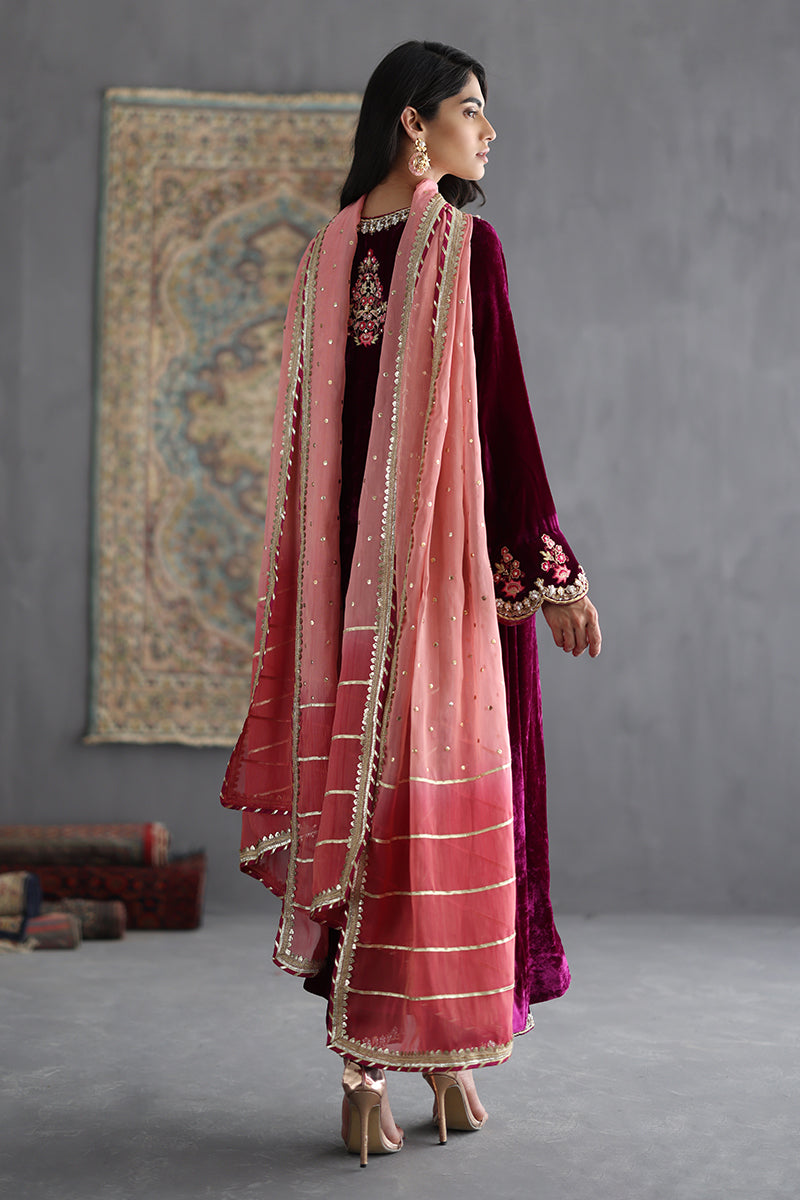 Sana Abbas | Velvet Formals | AMETHYST by Sana Abbas - Designer Dress - Type: Ladies Clothes - Available at Libayah - 100% Original