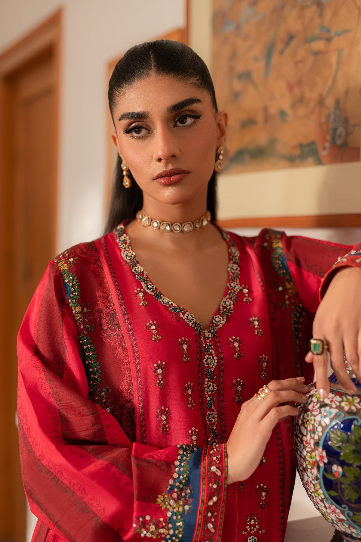 Ammara Khan | Ronaq Luxury Formals | Hottie Co-ord Set (D-01) by Ammara Khan - Designer Dress - Type: Ladies Clothes - Available at Libayah - 100% Original