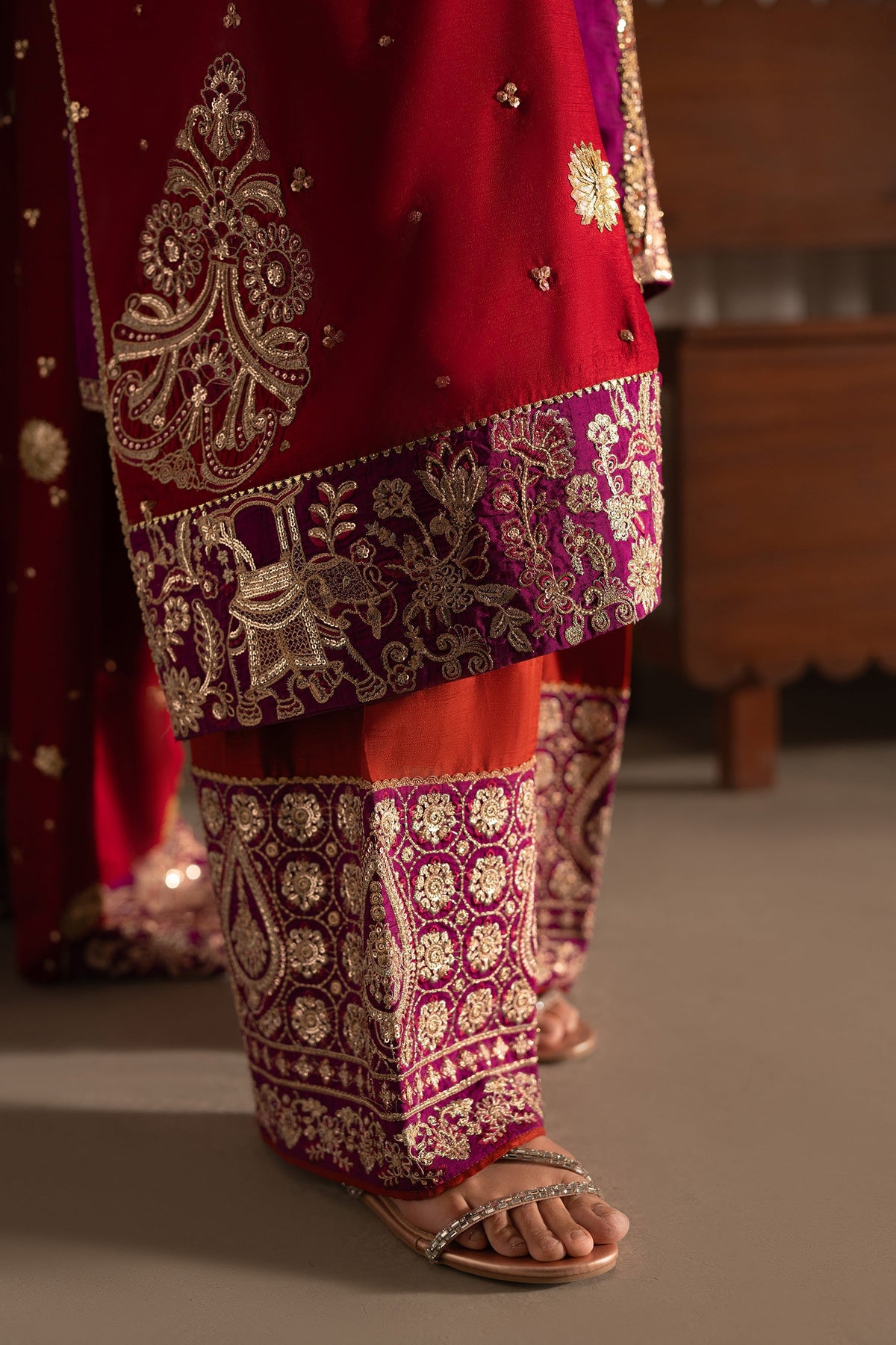 Ammara Khan | Ronaq Luxury Formals | Eastern Boho Glam Set (D-07) by Ammara Khan - Designer Dress - Type: Ladies Clothes - Available at Libayah - 100% Original