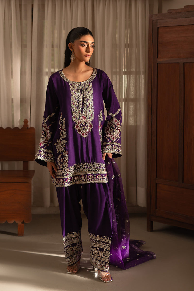 Ammara Khan | Ronaq Luxury Formals | Luxe Kurta Shalwar Set (D-08) by Ammara Khan - Designer Dress - Type: Ladies Clothes - Available at Libayah - 100% Original