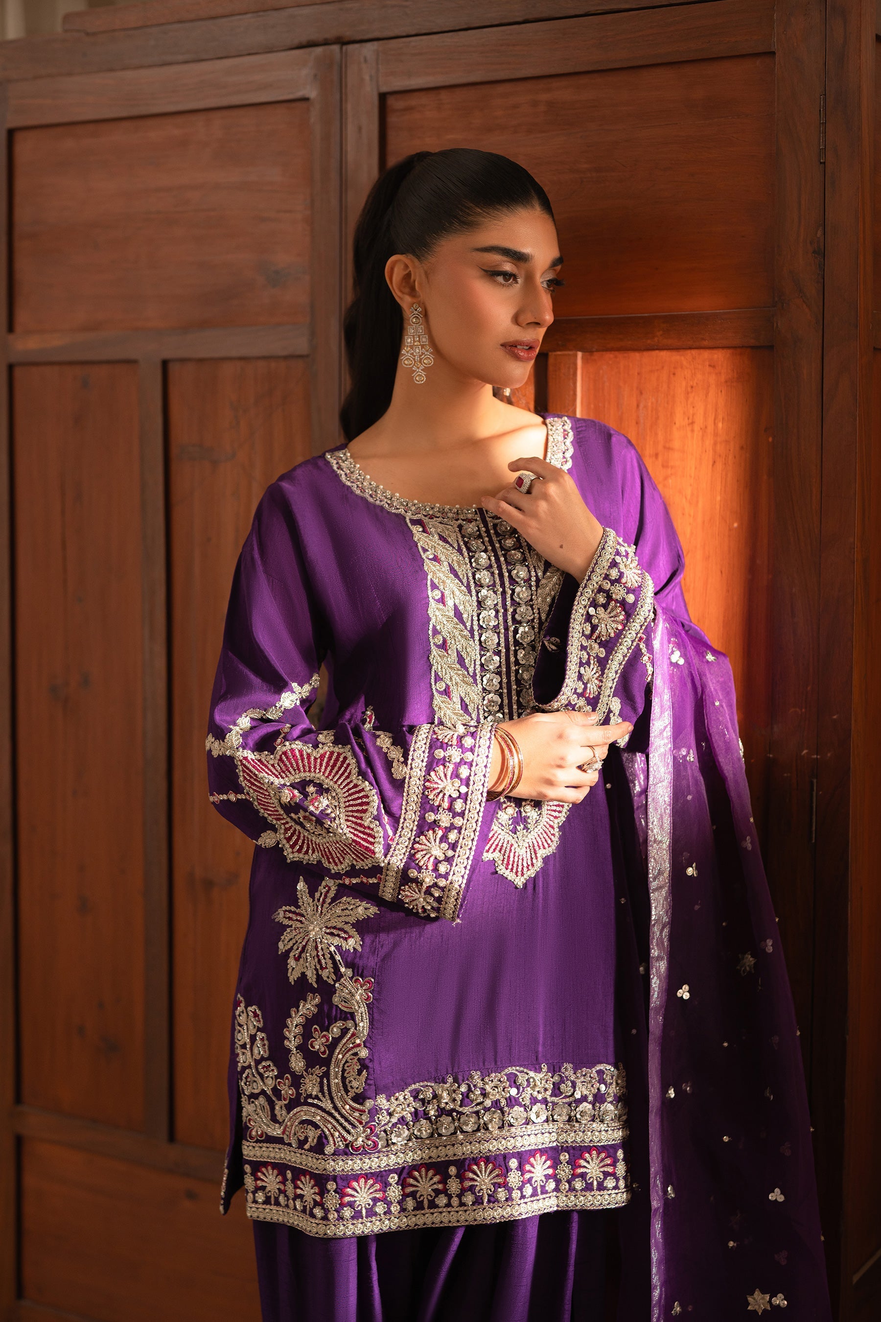 Ammara Khan | Ronaq Luxury Formals | Luxe Kurta Shalwar Set (D-08) by Ammara Khan - Designer Dress - Type: Ladies Clothes - Available at Libayah - 100% Original