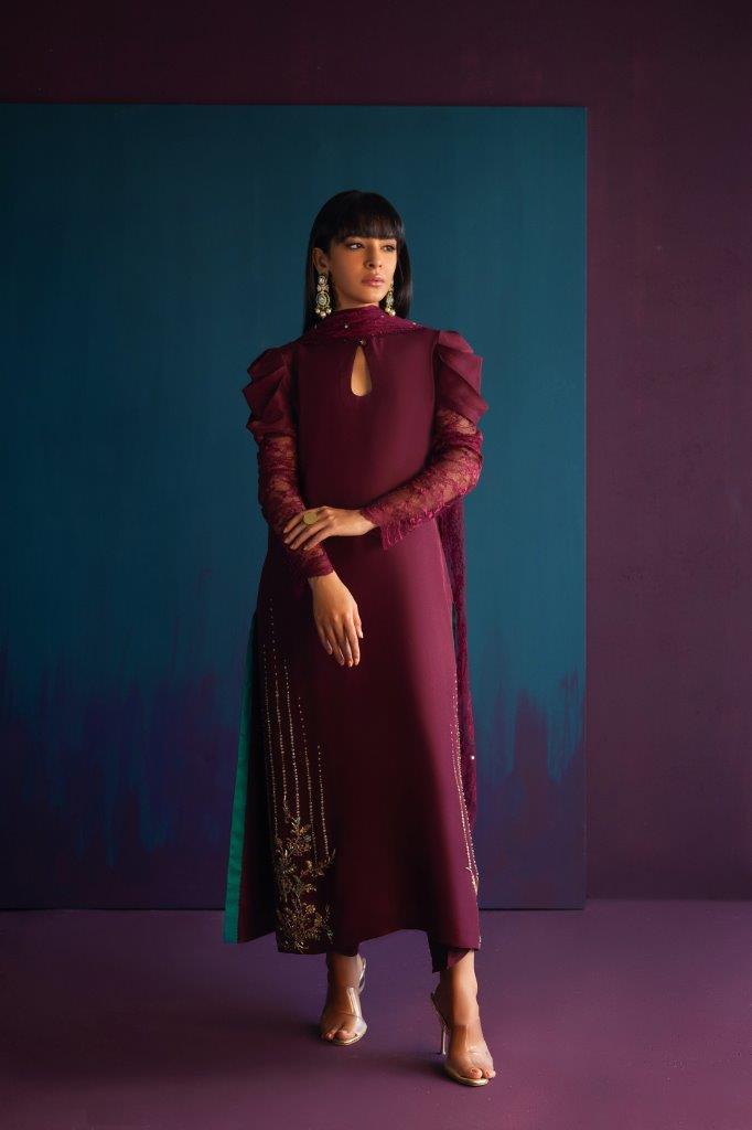 Anam Akhlaq | Festive Collection | D-43 by Anam Akhlaq - Designer Dress - Type: Ladies Clothes - Available at Libayah - 100% Original