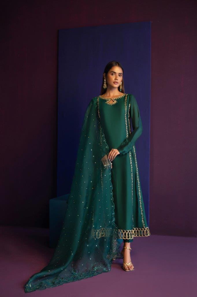 Anam Akhlaq | Festive Collection | D-44 by Anam Akhlaq - Designer Dress - Type: Ladies Clothes - Available at Libayah - 100% Original