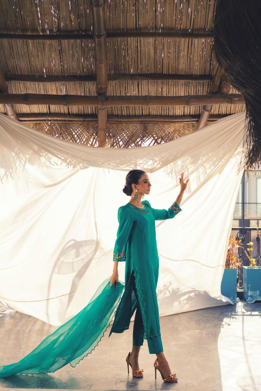 Anam Akhlaq | Festive Collection | D-48 by Anam Akhlaq - Designer Dress - Type: Ladies Clothes - Available at Libayah - 100% Original