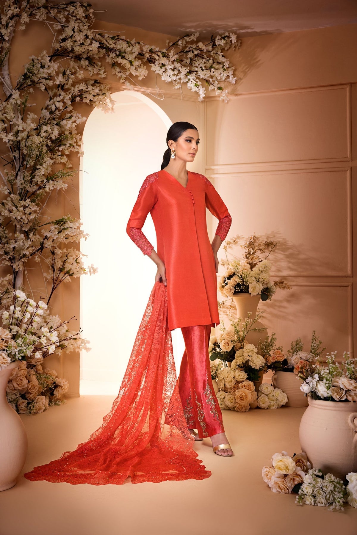 Anam Akhlaq | Festive Collection | D-33 by Anam Akhlaq - Designer Dress - Type: Ladies Clothes - Available at Libayah - 100% Original