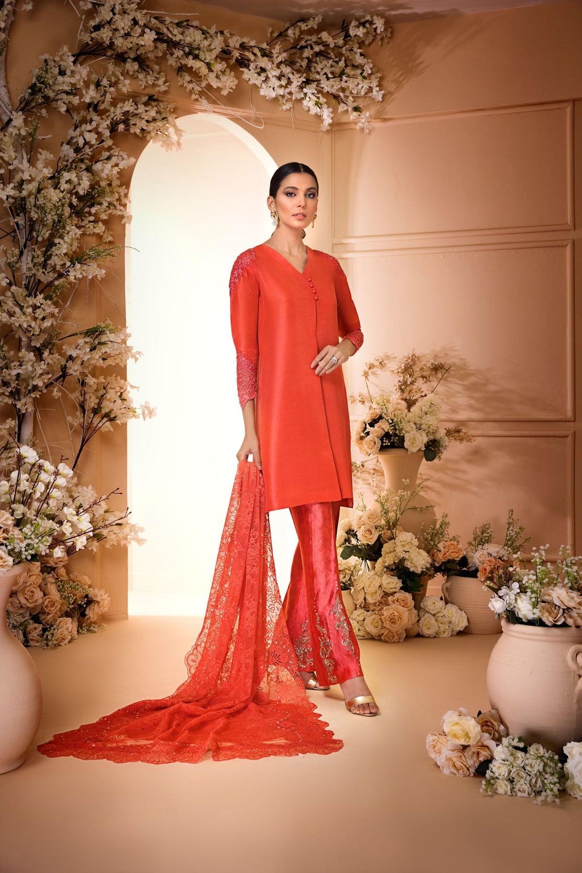 Anam Akhlaq | Festive Collection | D-33 by Anam Akhlaq - Designer Dress - Type: Ladies Clothes - Available at Libayah - 100% Original