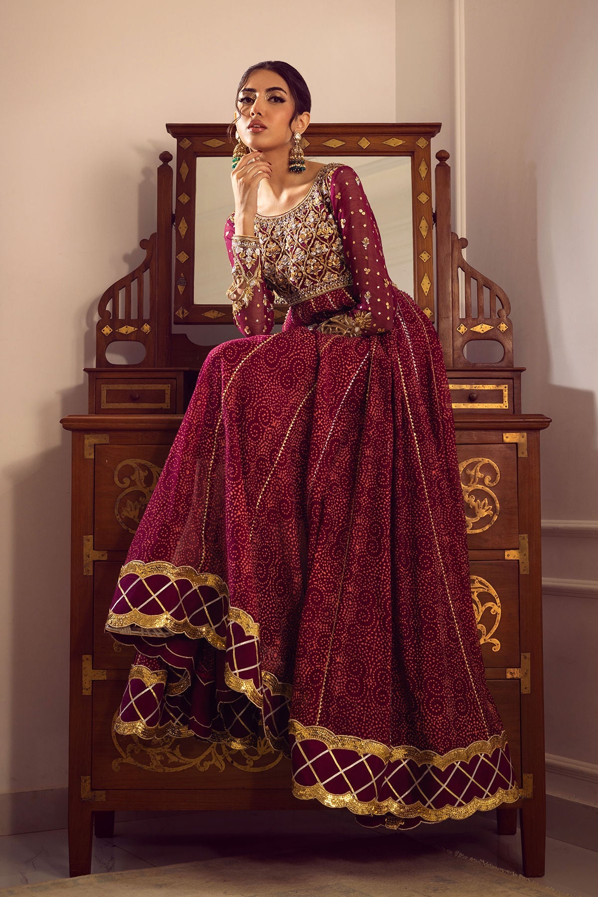 Annus Abrar | Melia Luxe Formals | Shalina Kalidar by Annus Abrar - Designer Dress - Type: Ladies Clothes - Available at Libayah - 100% Original