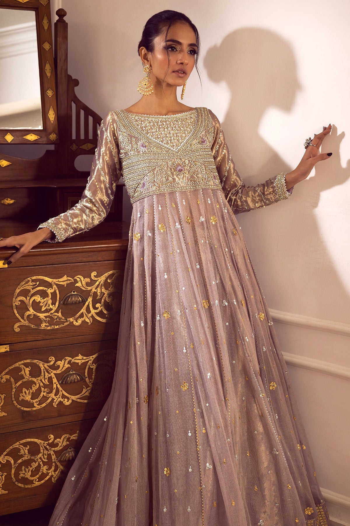 Annus Abrar | Melia Luxe Formals | Shakre Kalidar by Annus Abrar - Designer Dress - Type: Ladies Clothes - Available at Libayah - 100% Original