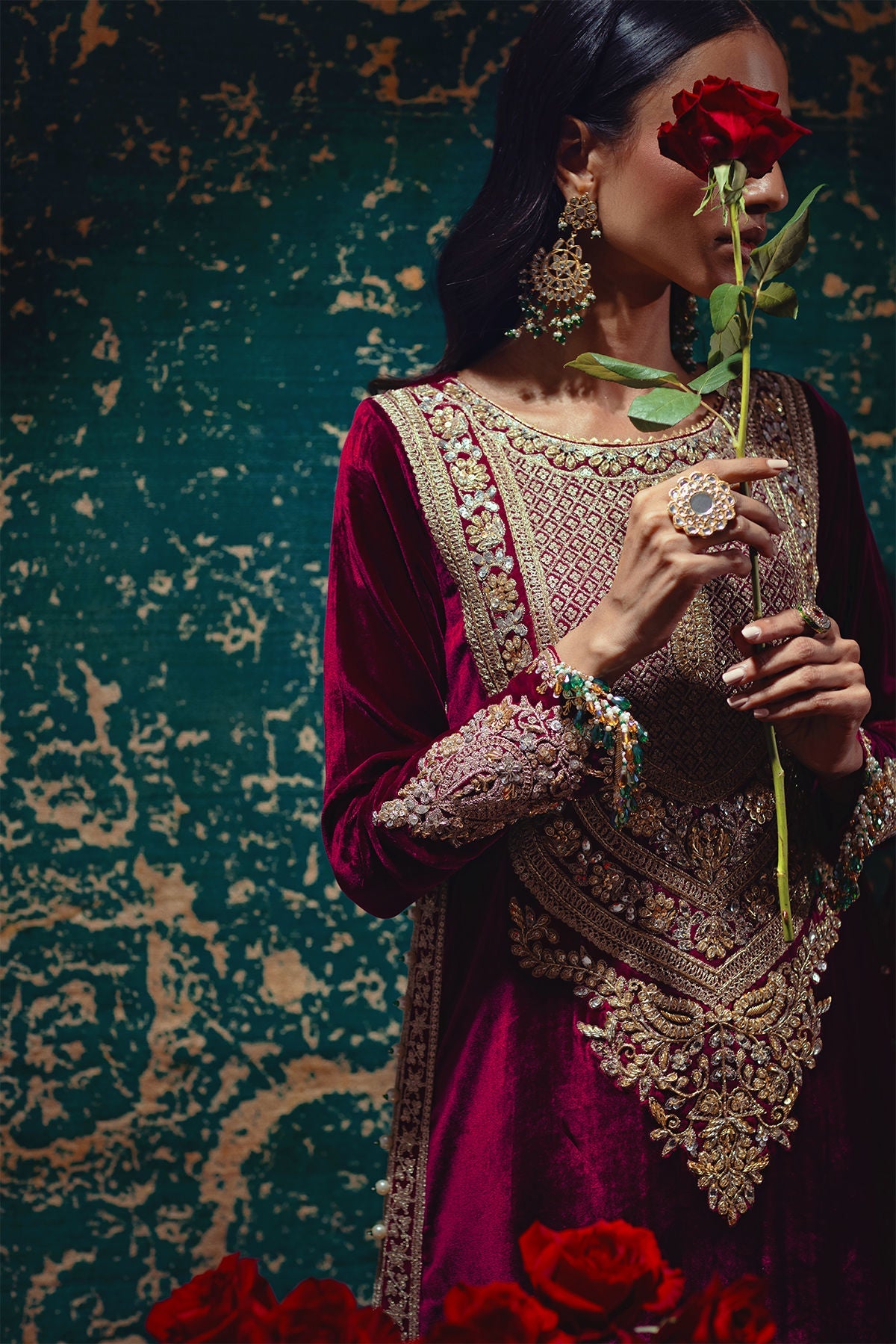 Annus Abrar | Mirha Winter Velour | Ezra by Annus Abrar - Designer Dress - Type: Ladies Clothes - Available at Libayah - 100% Original