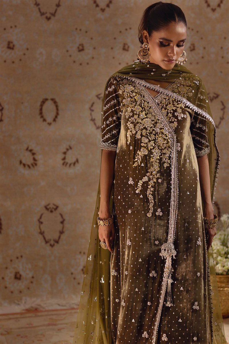 Annus Abrar | Mirha Winter Velour | Emur by Annus Abrar - Designer Dress - Type: Ladies Clothes - Available at Libayah - 100% Original