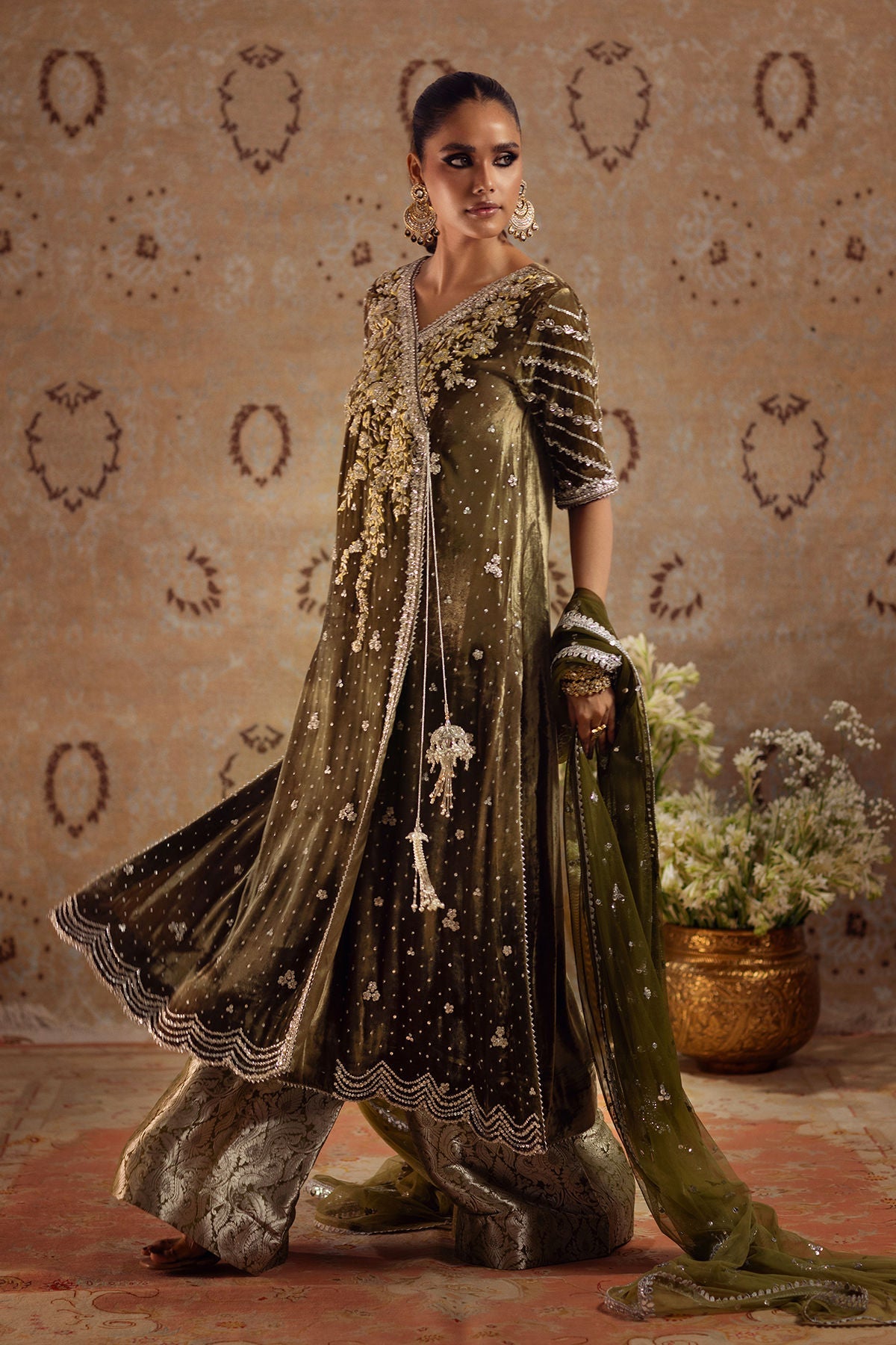 Annus Abrar | Mirha Winter Velour | Emur by Annus Abrar - Designer Dress - Type: Ladies Clothes - Available at Libayah - 100% Original