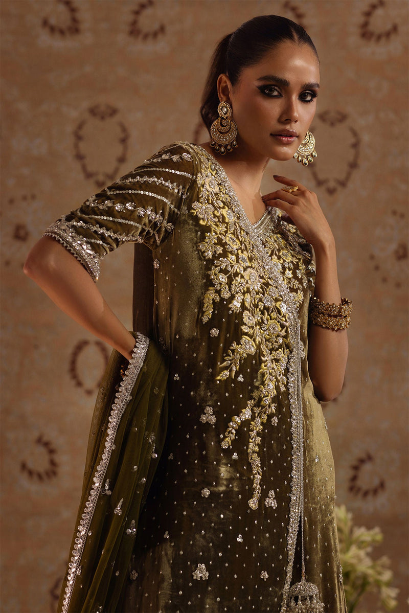 Annus Abrar | Mirha Winter Velour | Emur by Annus Abrar - Designer Dress - Type: Ladies Clothes - Available at Libayah - 100% Original