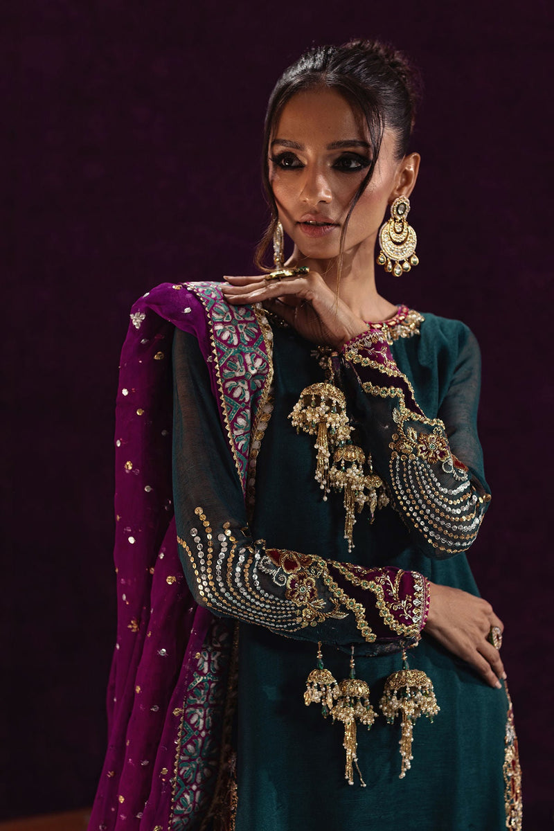 Annus Abrar | Mirha Winter Velour | Lila by Annus Abrar - Designer Dress - Type: Ladies Clothes - Available at Libayah - 100% Original