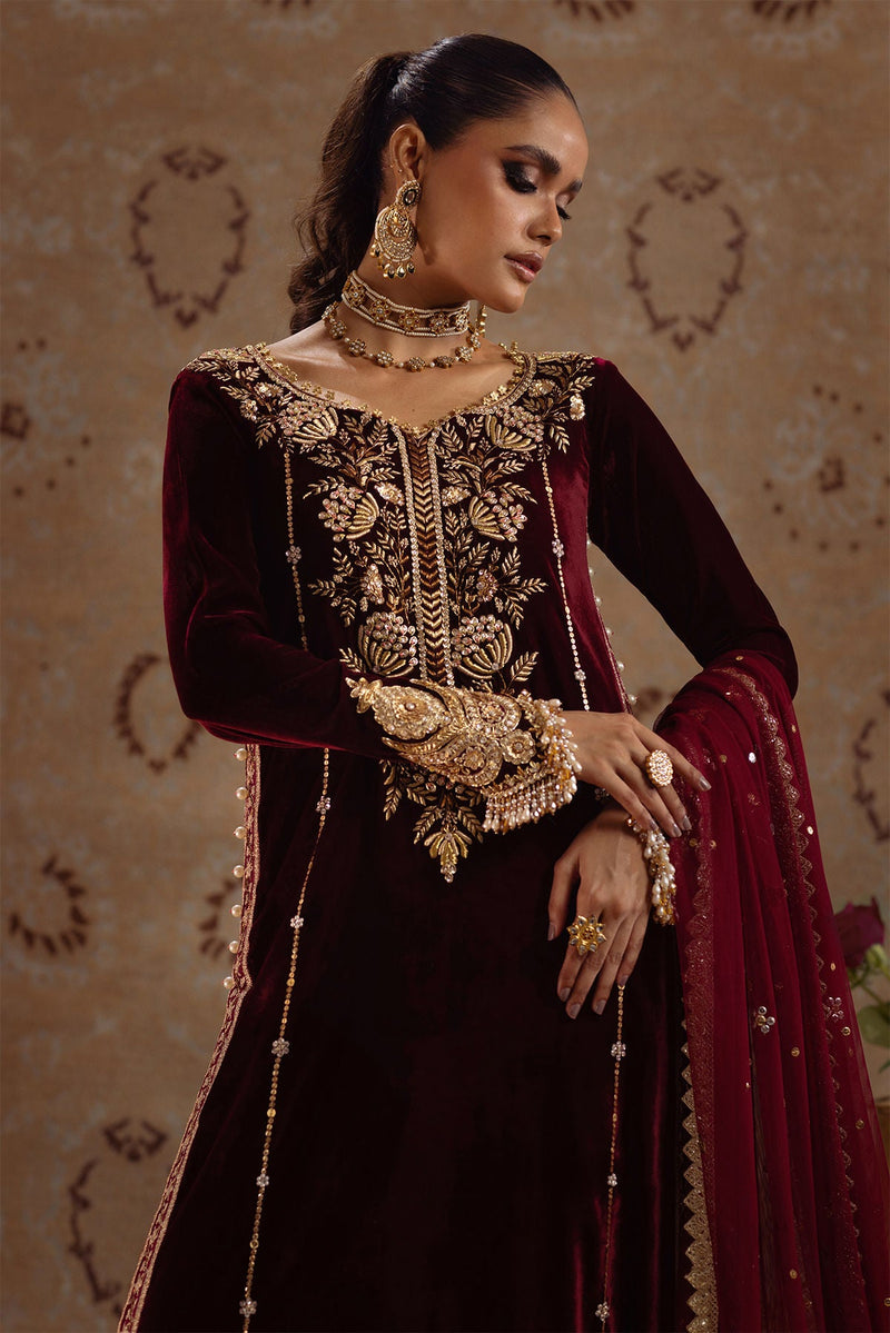 Annus Abrar | Mirha Winter Velour | Arwa by Annus Abrar - Designer Dress - Type: Ladies Clothes - Available at Libayah - 100% Original