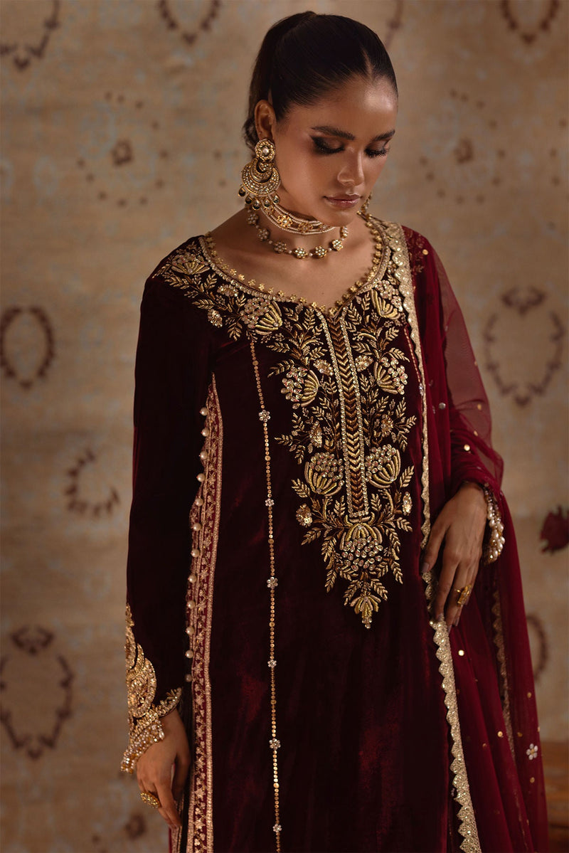 Annus Abrar | Mirha Winter Velour | Arwa by Annus Abrar - Designer Dress - Type: Ladies Clothes - Available at Libayah - 100% Original