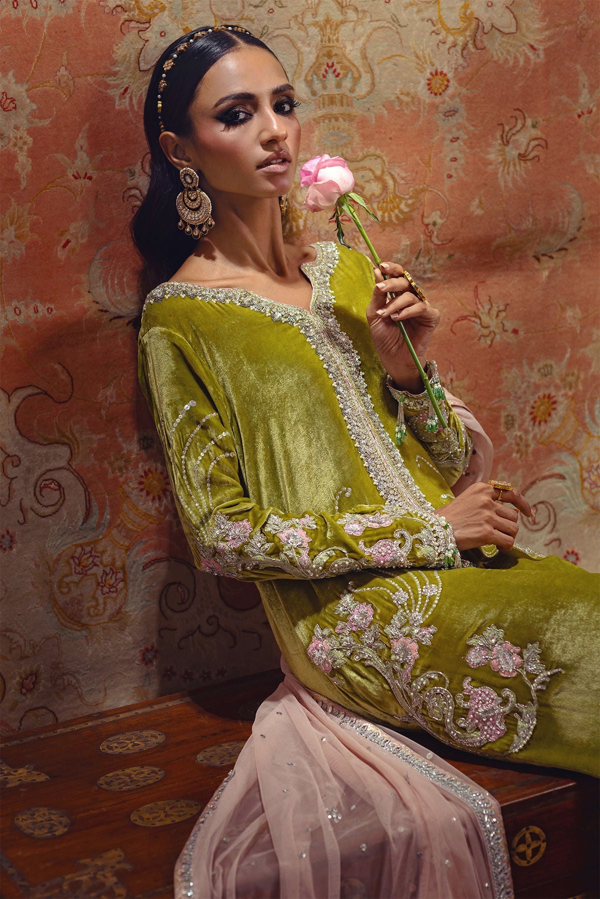 Annus Abrar | Mirha Winter Velour | Aya by Annus Abrar - Designer Dress - Type: Ladies Clothes - Available at Libayah - 100% Original