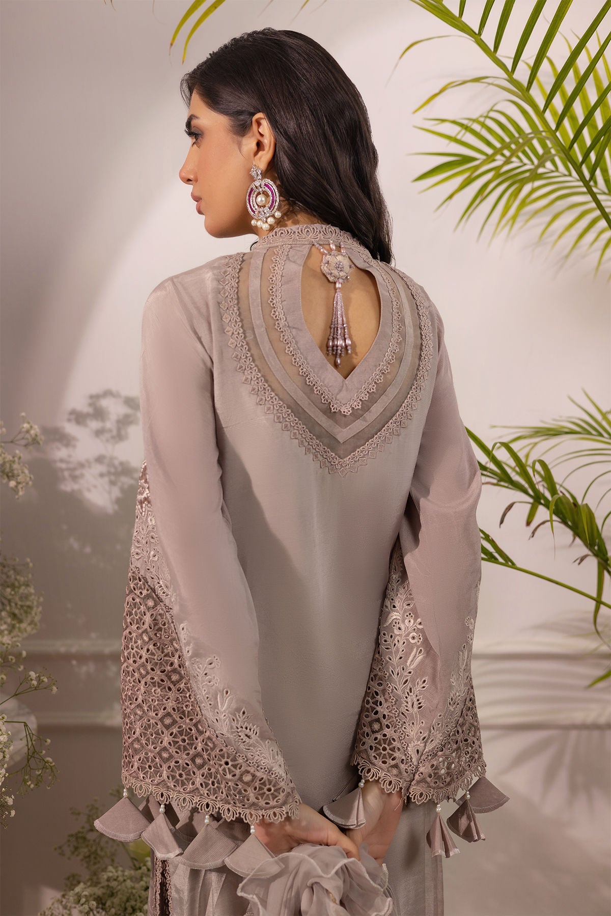 Annus Abrar | Sera Luxury | Ashni - Taupe by Annus Abrar - Designer Dress - Type: Ladies Clothes - Available at Libayah - 100% Original