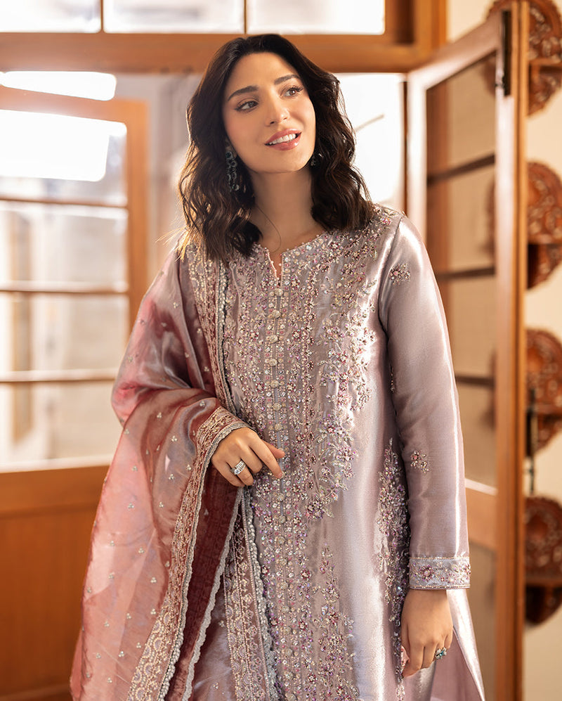Mushq | Sunehri Lama Silk | Anoushay by Mushq - Designer Dress  - Type : Ladies Clothes - Available at Libayah - 100% Original 