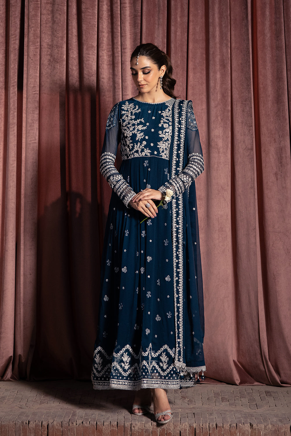 Azure | Luxe Formals | Aquatic Whisper by Azure - Designer Dress  - Type : Ladies Clothes - Available at Libayah - 100% Original 
