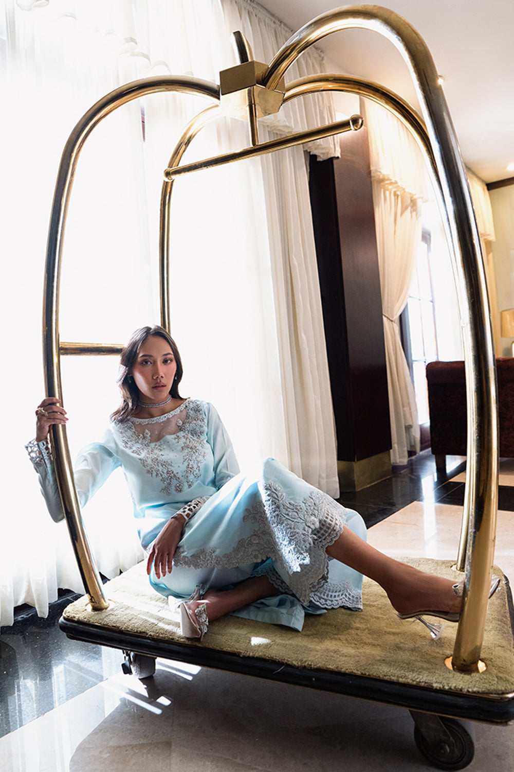 Azure | Diva Formals | Arctic Glow by Azure - Designer Dress  - Type : Ladies Clothes - Available at Libayah - 100% Original 