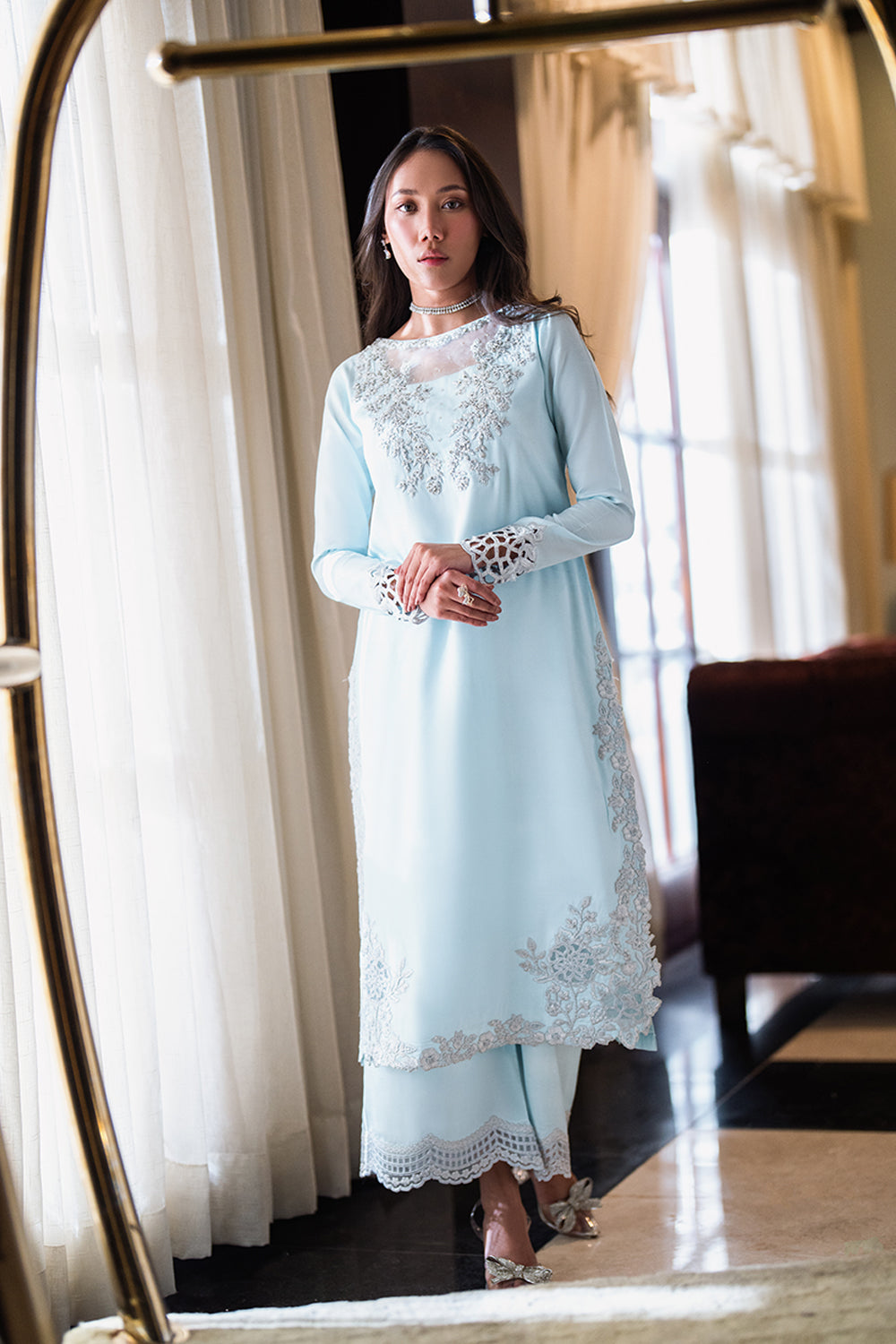 Azure | Diva Formals | Arctic Glow by Azure - Designer Dress  - Type : Ladies Clothes - Available at Libayah - 100% Original 