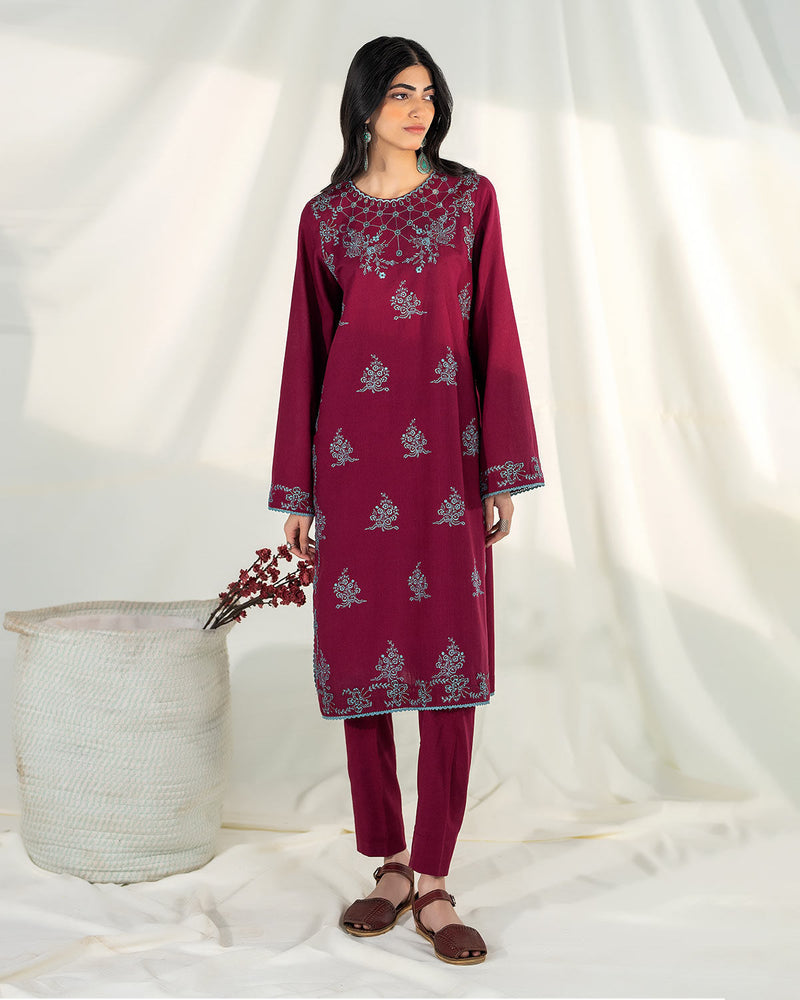 Zevk | Winter Flavour | BEETROOT by Zevk - Designer Dress - Type: Ladies Clothes - Available at Libayah - 100% Original