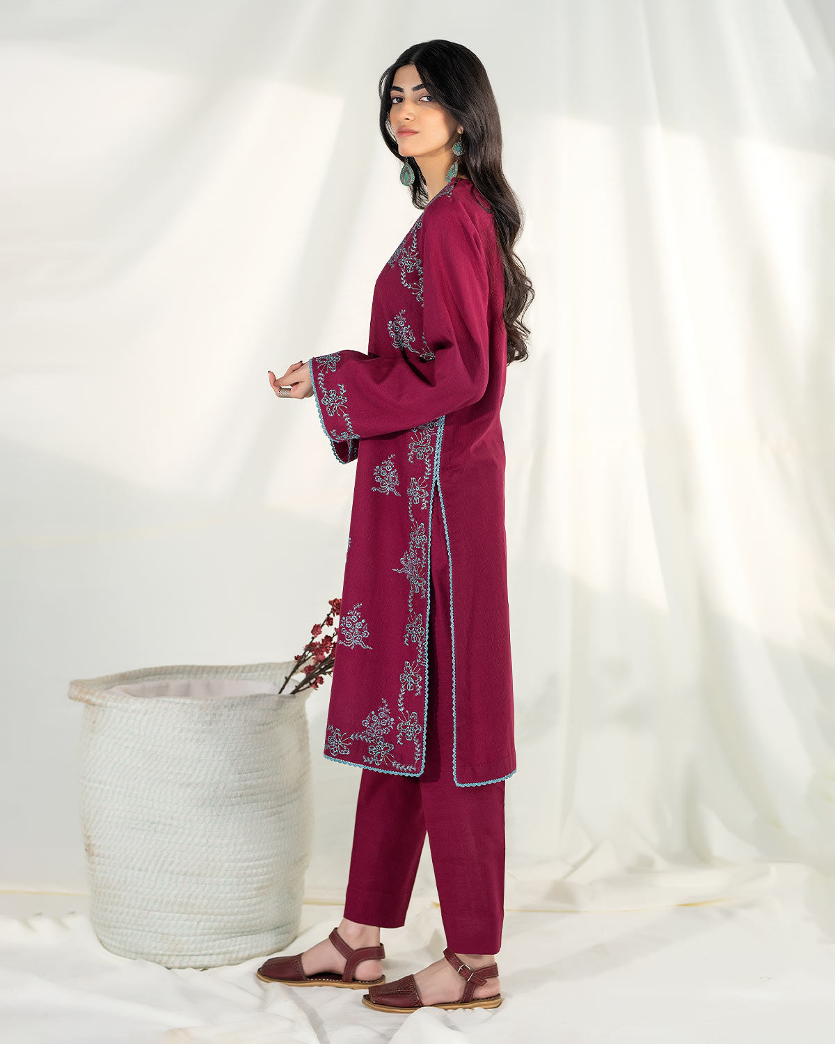 Zevk | Winter Flavour | BEETROOT by Zevk - Designer Dress - Type: Ladies Clothes - Available at Libayah - 100% Original