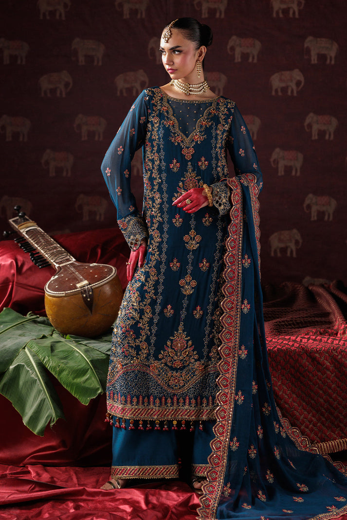 Saad Shaikh | Panache Luxury Chiffon 25 | D-04 by Saad Shaikh - Designer Dress  - Type : Ladies Clothes - Available at Libayah - 100% Original 