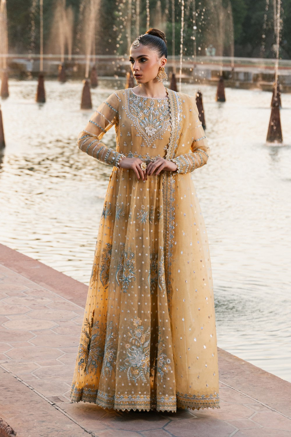 Maryum N Maria | Zircon Formals | JAHANANA - MS40074 by Maryum N Maria - Designer Dress - Type: Ladies Clothes - Available at Libayah - 100% Original