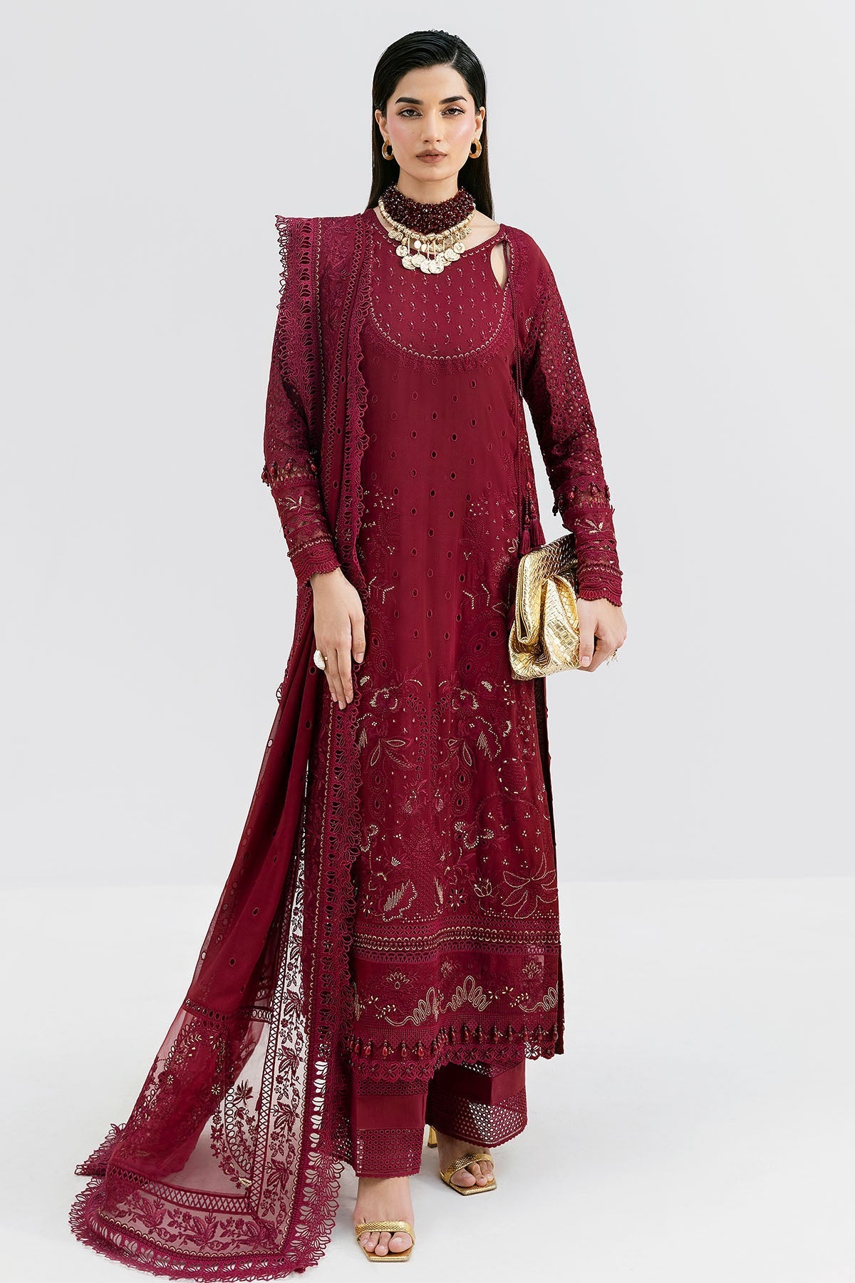 Imrozia Premium | Luxe Serene 25 | S-1089 SCARLET by Imrozia Premium - Designer Dress  - Type : Ladies Clothes - Available at Libayah - 100% Original 