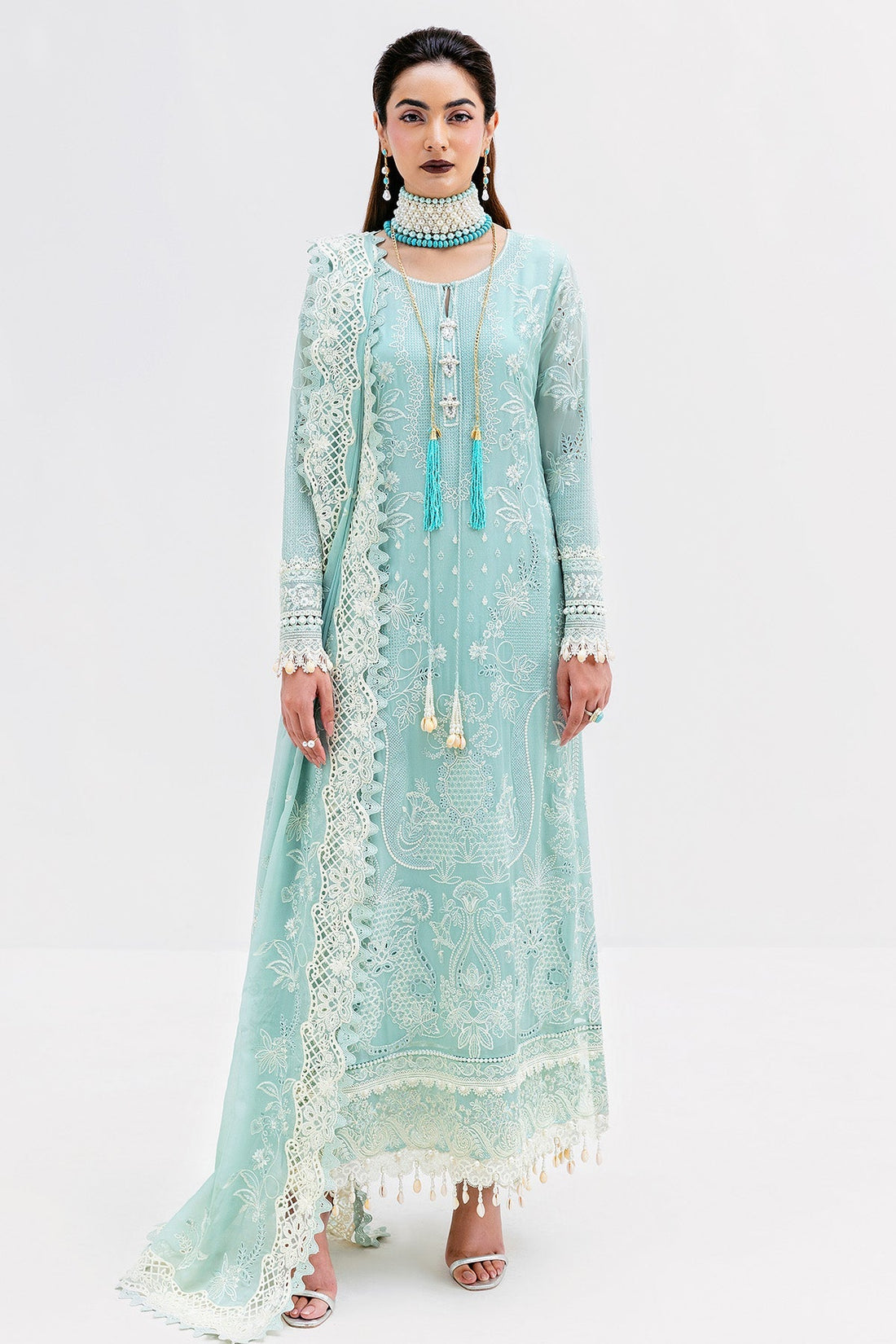 Imrozia Premium | Luxe Serene 25 | S-1087 AQUA by Imrozia Premium - Designer Dress  - Type : Ladies Clothes - Available at Libayah - 100% Original 