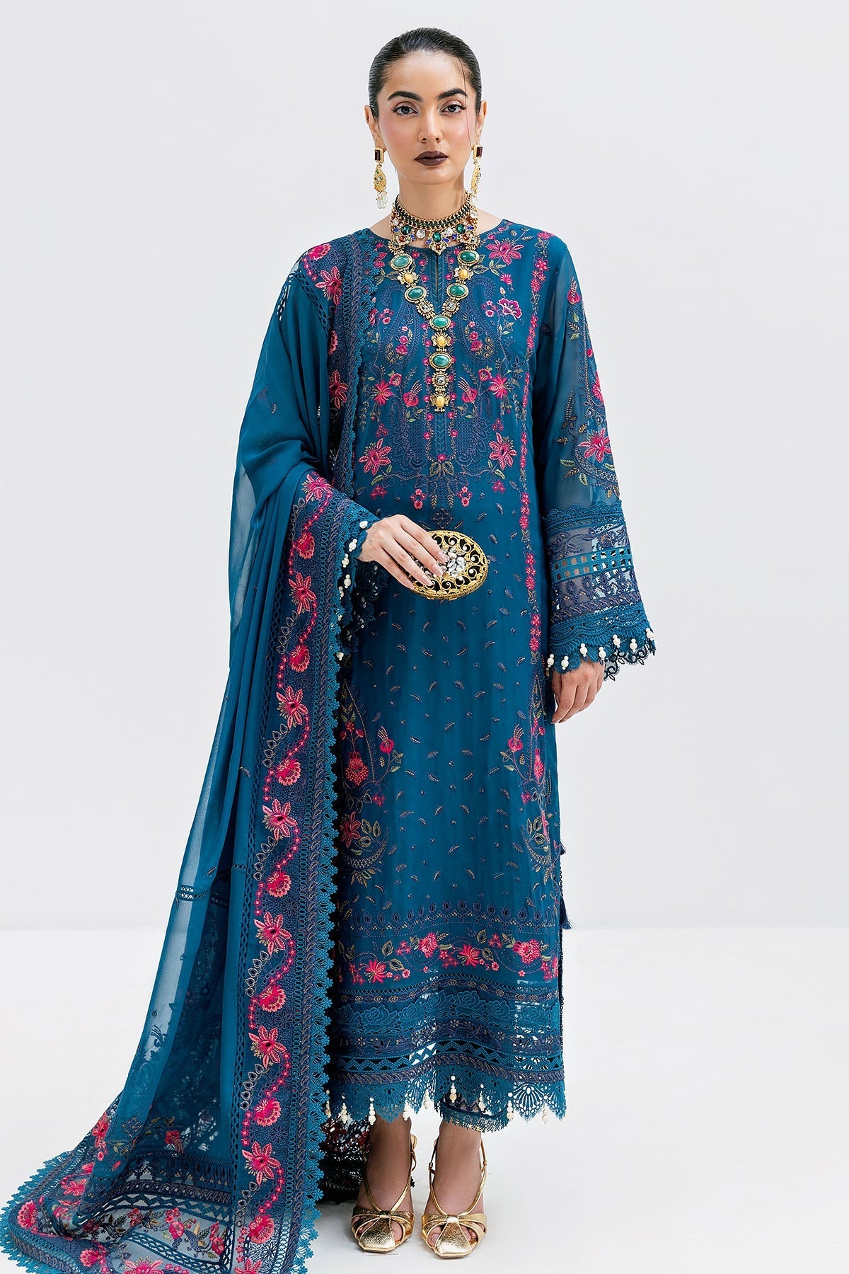 Imrozia Premium | Luxe Serene 25 | S-1093 SAPPHIRE by Imrozia Premium - Designer Dress  - Type : Ladies Clothes - Available at Libayah - 100% Original 