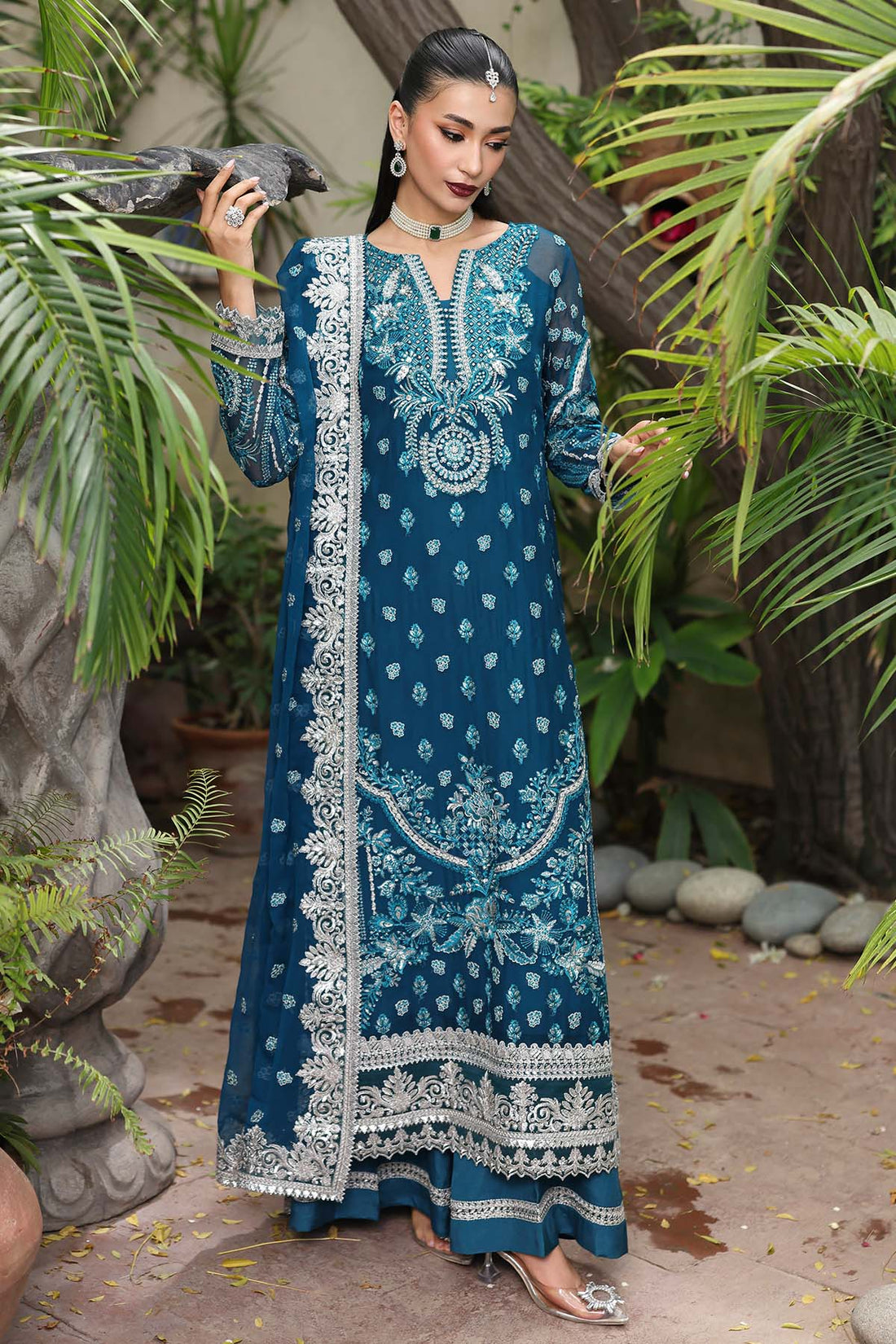 Imrozia Premium | Saiyara Formals | I-232 AZURA by Imrozia Premium - Designer Dress  - Type : Ladies Clothes - Available at Libayah - 100% Original 