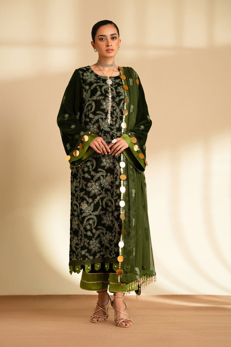 Taana Baana | The Velvet Affair | F0487B by Taana Baana - Designer Dress - Type: Ladies Clothes - Available at Libayah - 100% Original