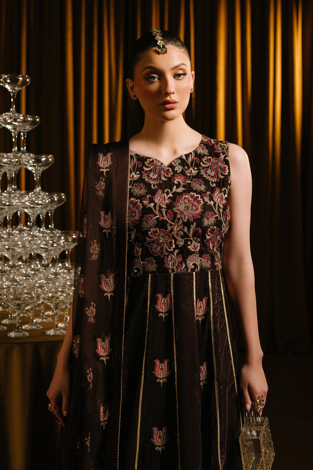 Taana Baana | The Velvet Affair | F0488 by Taana Baana - Designer Dress - Type: Ladies Clothes - Available at Libayah - 100% Original