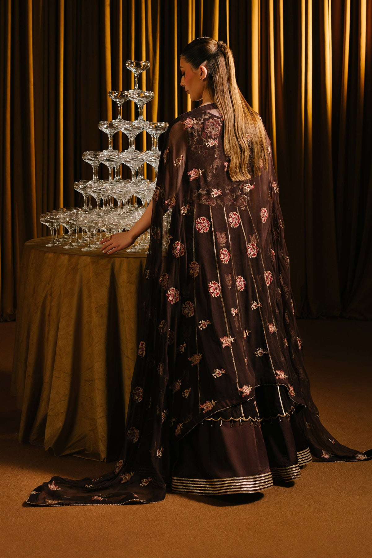 Taana Baana | The Velvet Affair | F0488 by Taana Baana - Designer Dress - Type: Ladies Clothes - Available at Libayah - 100% Original