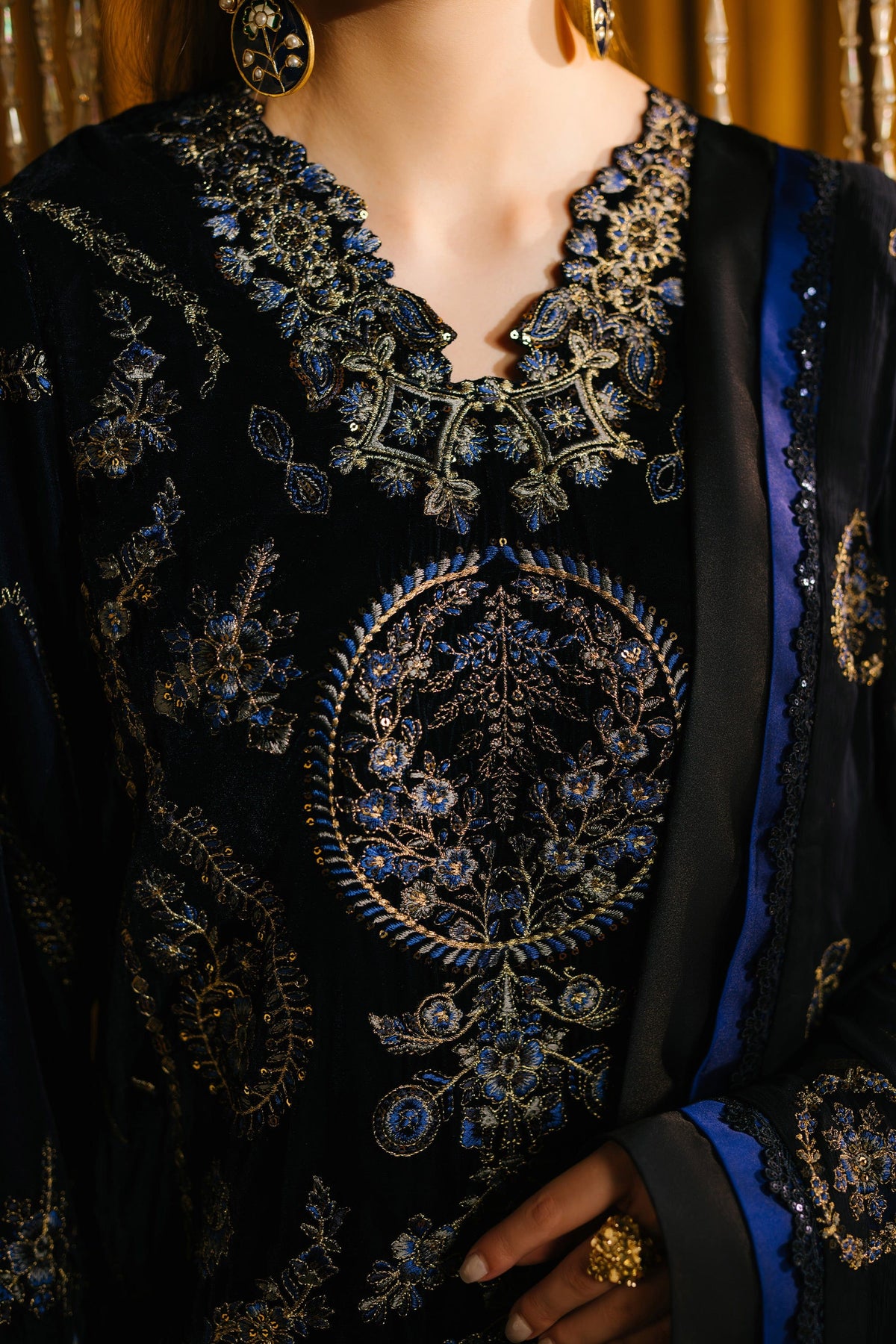 Taana Baana | The Velvet Affair | F0480 by Taana Baana - Designer Dress - Type: Ladies Clothes - Available at Libayah - 100% Original