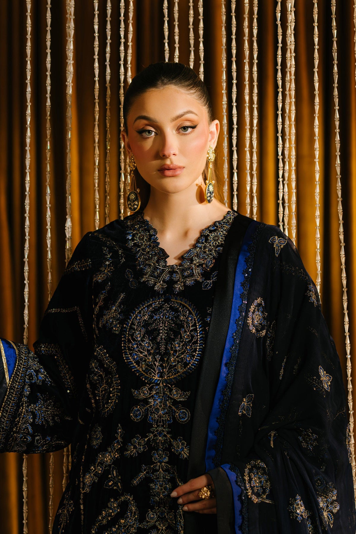 Taana Baana | The Velvet Affair | F0480 by Taana Baana - Designer Dress - Type: Ladies Clothes - Available at Libayah - 100% Original