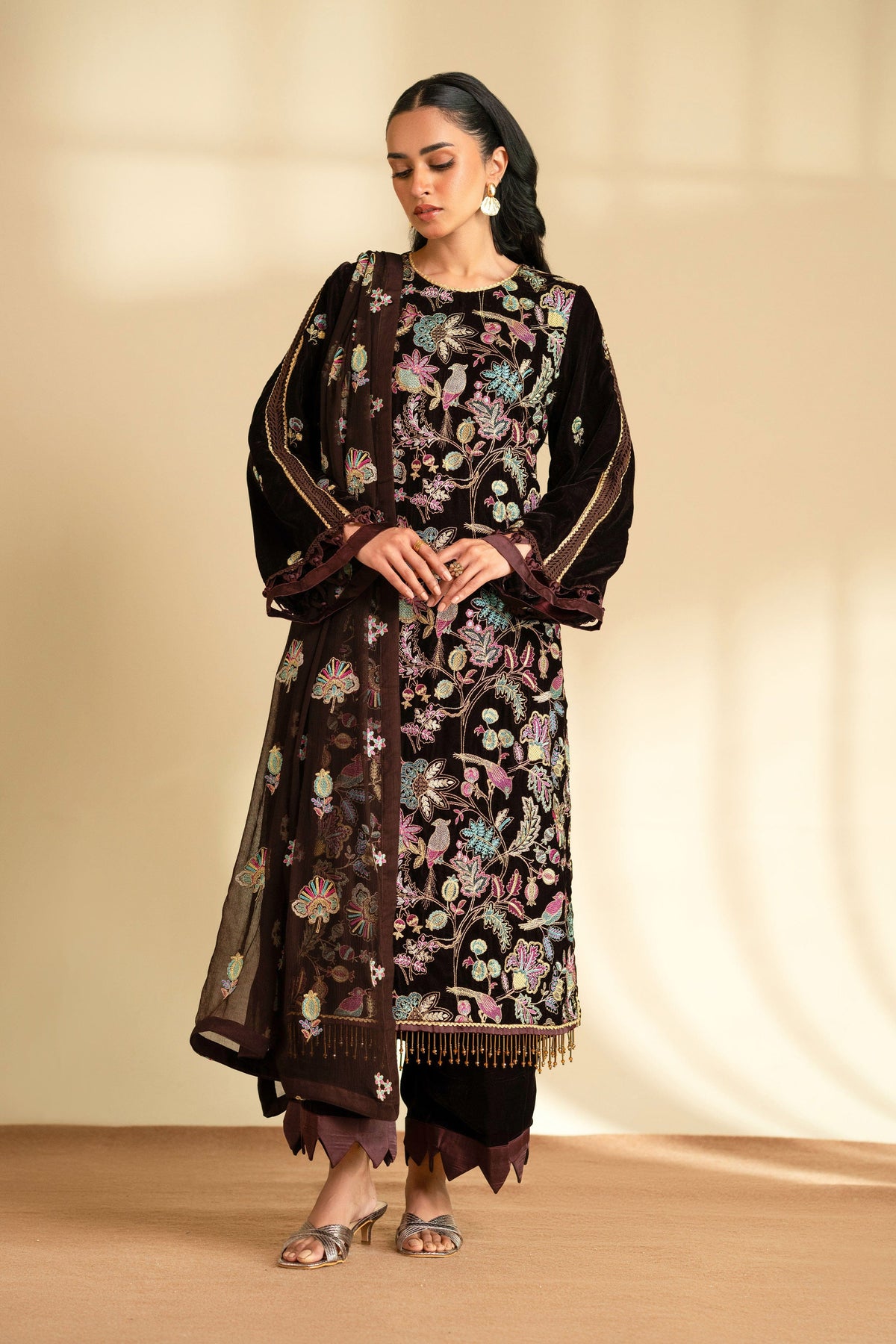 Taana Baana | The Velvet Affair | F0479A by Taana Baana - Designer Dress - Type: Ladies Clothes - Available at Libayah - 100% Original