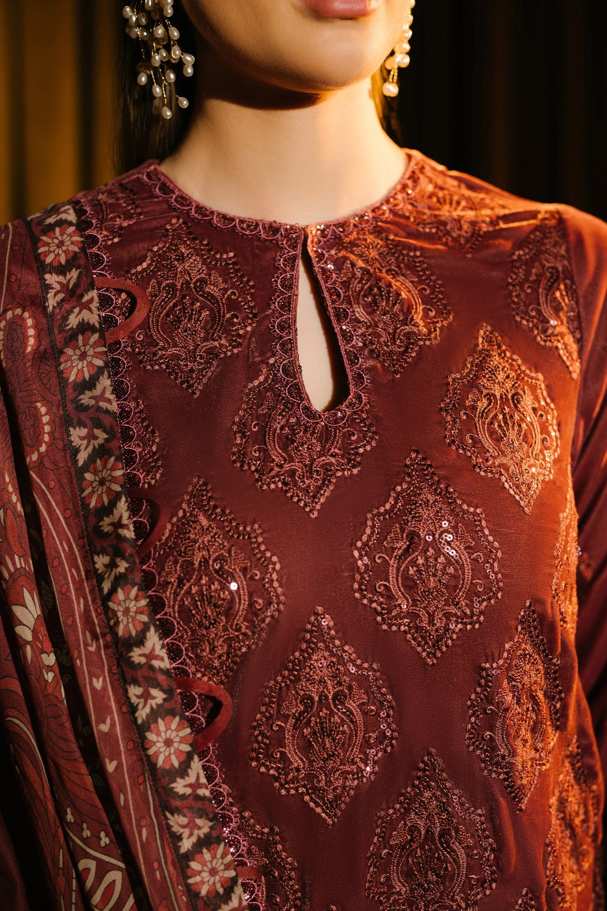 Taana Baana | The Velvet Affair | F0471 by Taana Baana - Designer Dress - Type: Ladies Clothes - Available at Libayah - 100% Original