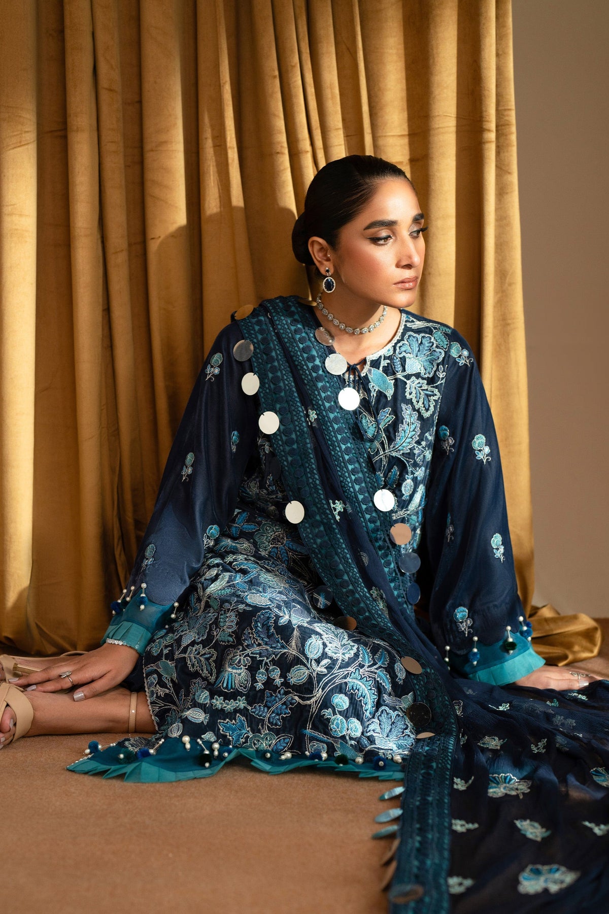 Taana Baana | The Velvet Affair | F0479B by Taana Baana - Designer Dress - Type: Ladies Clothes - Available at Libayah - 100% Original