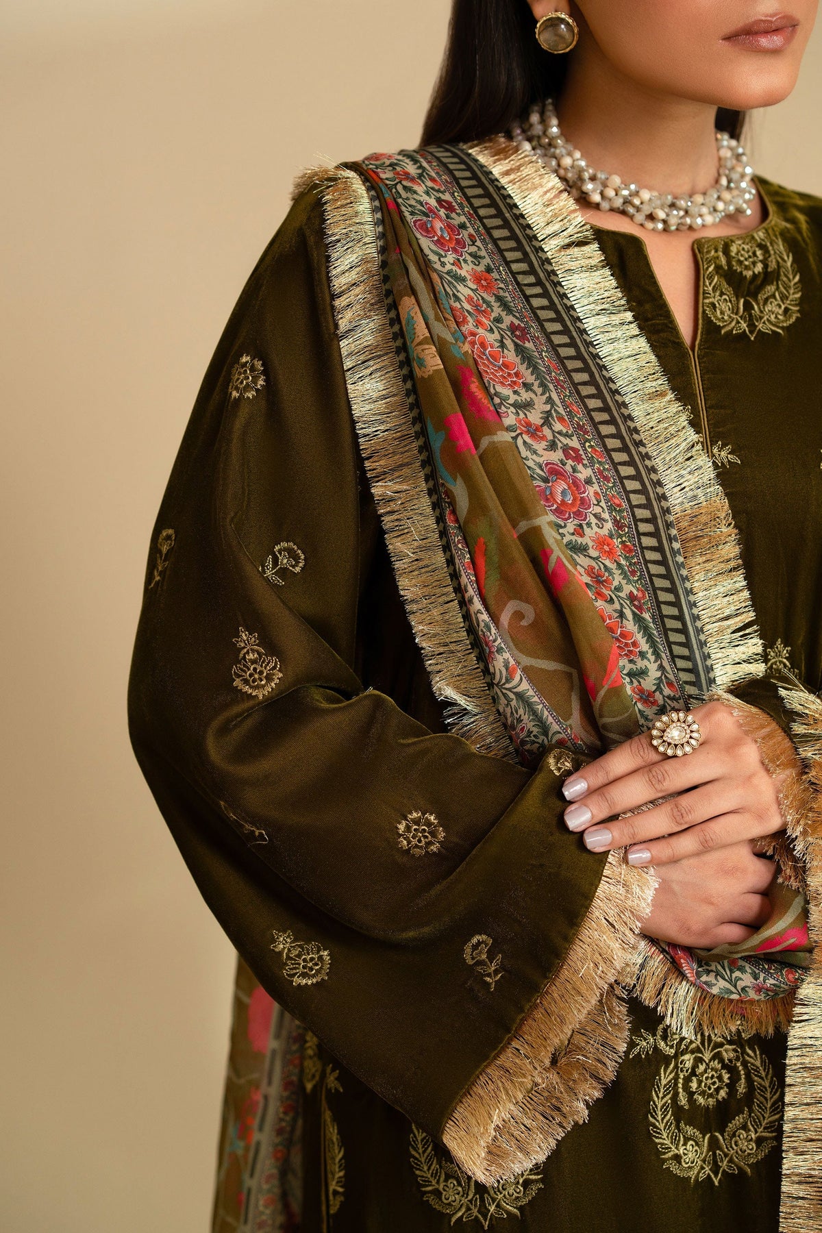 Taana Baana | The Velvet Affair | F0469 by Taana Baana - Designer Dress - Type: Ladies Clothes - Available at Libayah - 100% Original