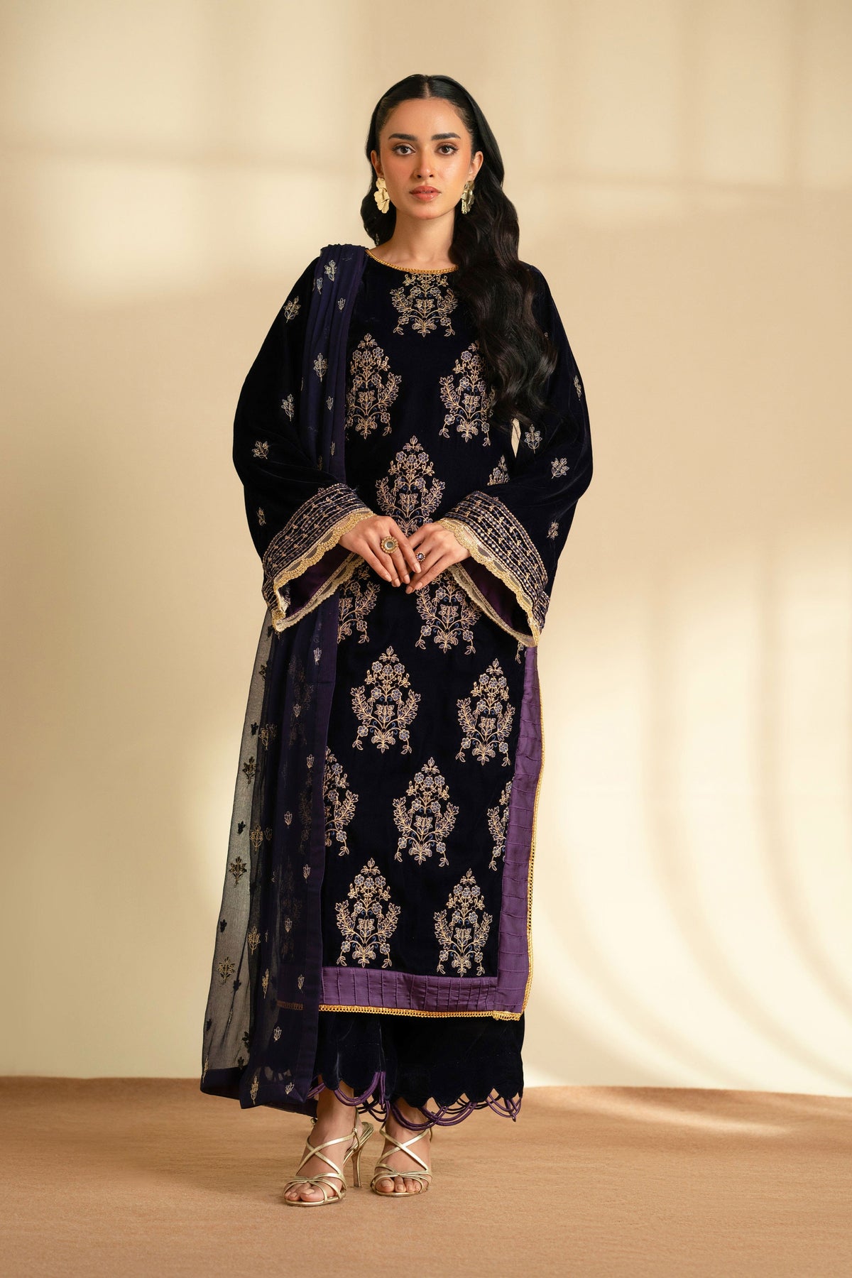 Taana Baana | The Velvet Affair | F0474 by Taana Baana - Designer Dress - Type: Ladies Clothes - Available at Libayah - 100% Original