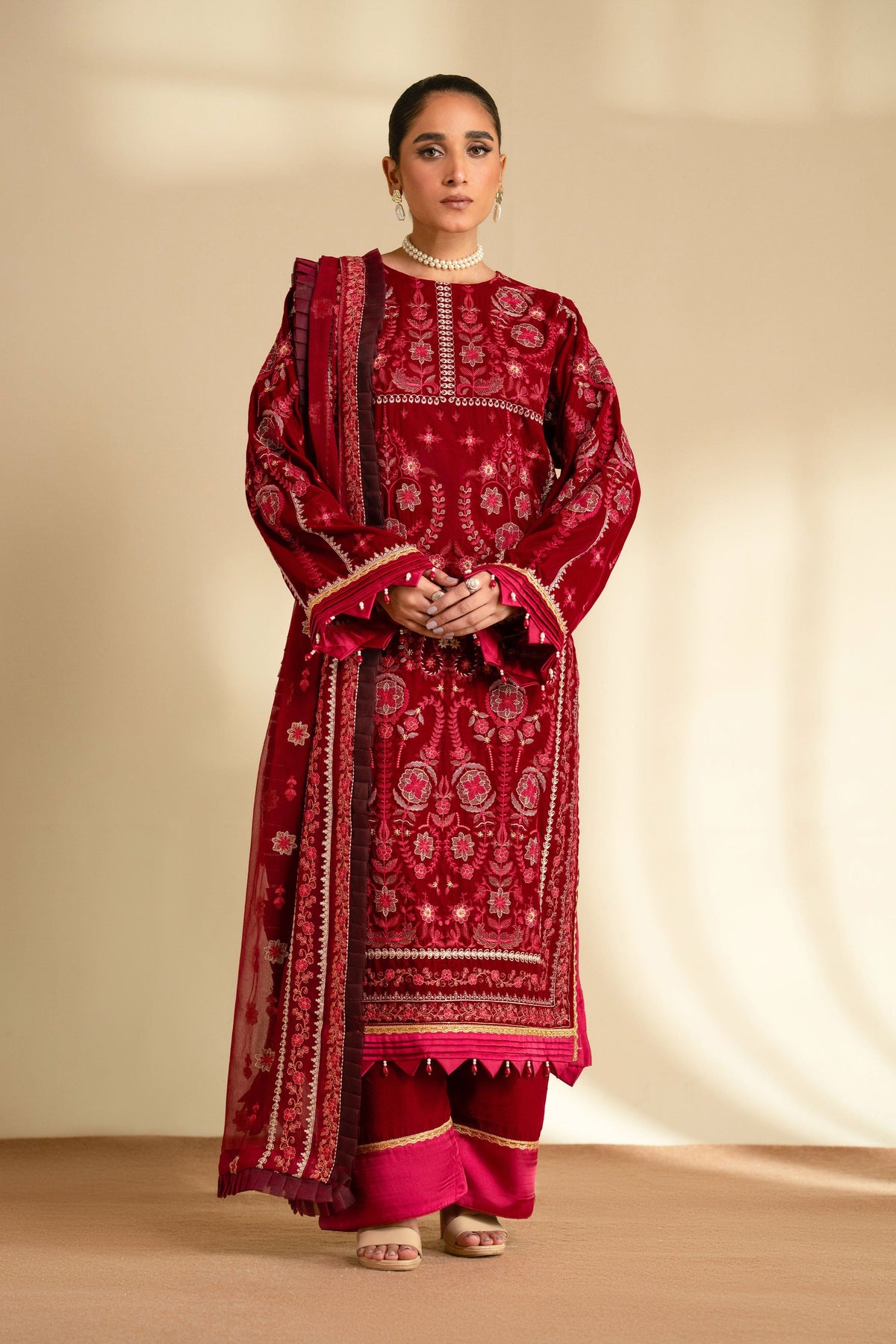 Taana Baana | The Velvet Affair | F0482 by Taana Baana - Designer Dress - Type: Ladies Clothes - Available at Libayah - 100% Original