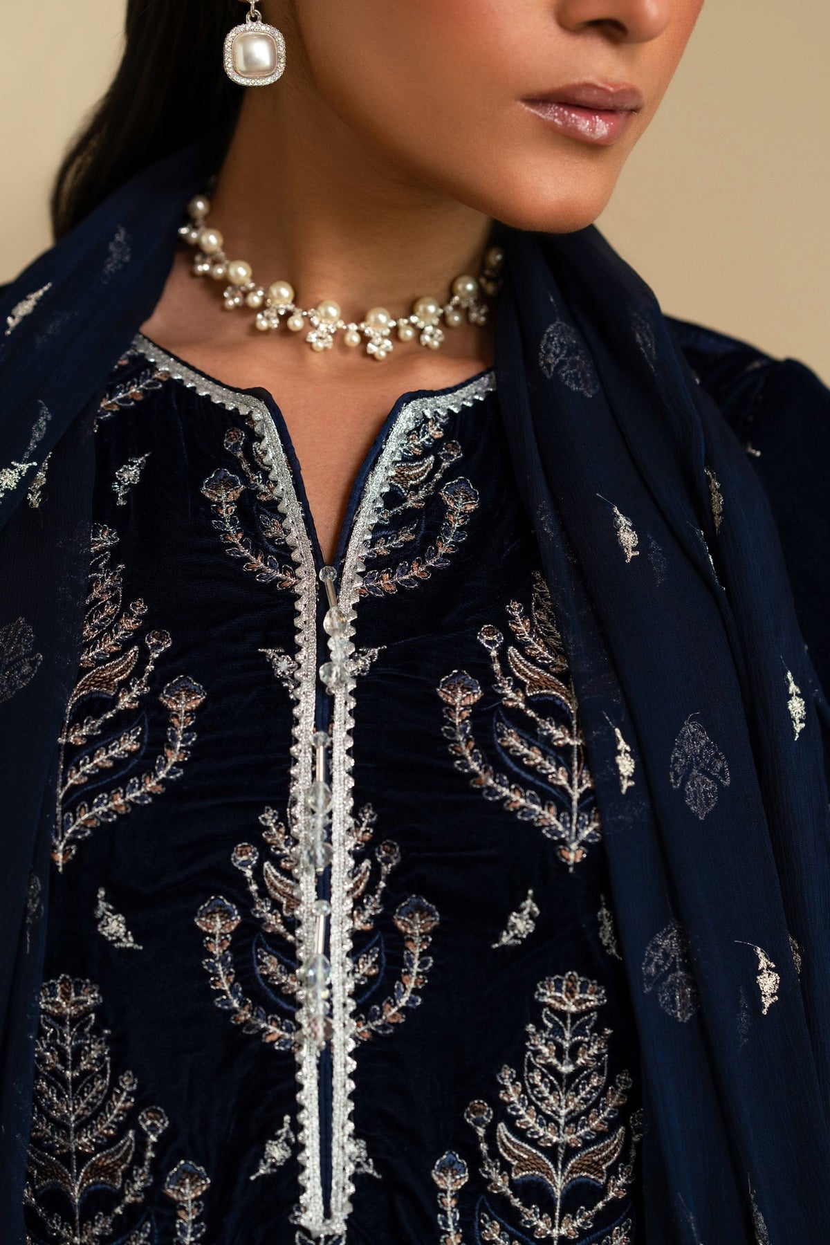 Taana Baana | The Velvet Affair | F0473 by Taana Baana - Designer Dress - Type: Ladies Clothes - Available at Libayah - 100% Original