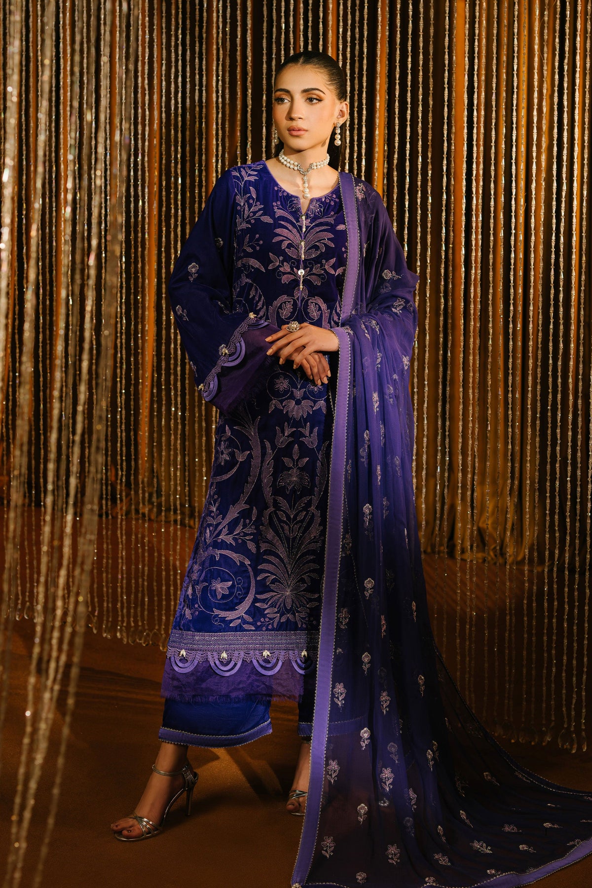 Taana Baana | The Velvet Affair | F0463B by Taana Baana - Designer Dress - Type: Ladies Clothes - Available at Libayah - 100% Original
