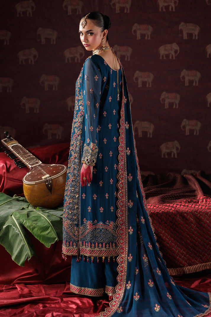 Saad Shaikh | Panache Luxury Chiffon 25 | D-04 by Saad Shaikh - Designer Dress  - Type : Ladies Clothes - Available at Libayah - 100% Original 