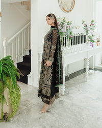 Maryum n Maria | Freesia Ariya Formals | SW23-507 - Black - Iman by Maryam N Maria - Designer Dress - Type: Ladies Clothes - Available at Libayah - 100% Original